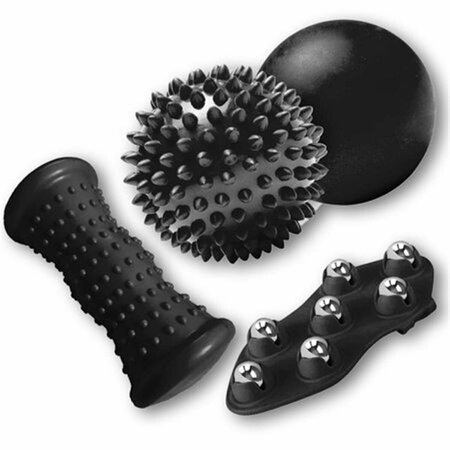 PODAR Massage Recovery Kit, Black - 4 Piece PO3086634